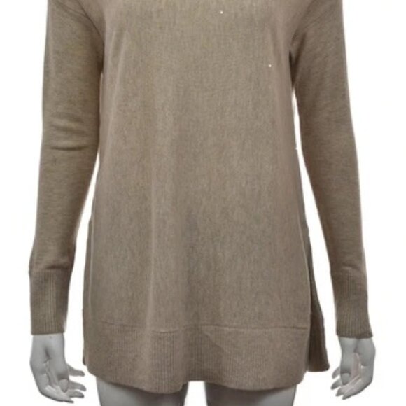 LOFT Ann Taylor Womens Sweater Size S Beige Turtleneck Long Sleeve Acrylic - Picture 4 of 8